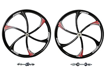 26in ホイール＋タイヤ前後セット スプロケット付き(7s)F100 R135 Amazon | 26インチ マグホイールセットリム フロント&リア